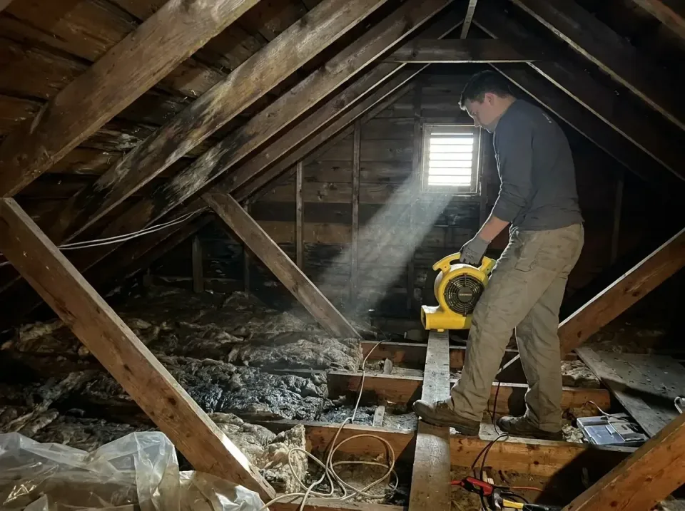 attic-water-damage-drying-proc-007 — frequently asked questions, Emergency Water Extraction & 24/7 Flood Response in Cornvil…